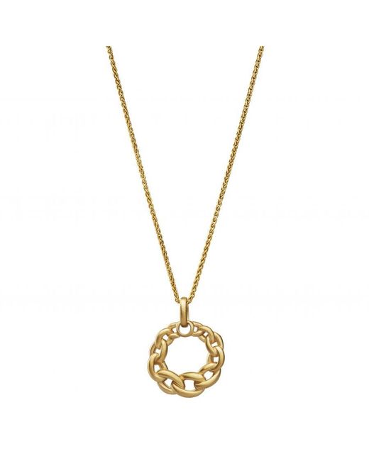 Orphelia Metallic 'Estelle' 925 Sterling Chain With Pendant
