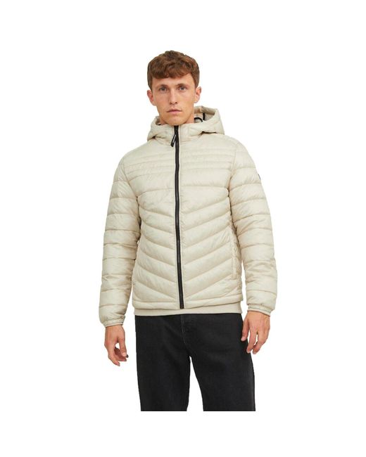 Jack & Jones Natural Hooded Padded Jacket for men