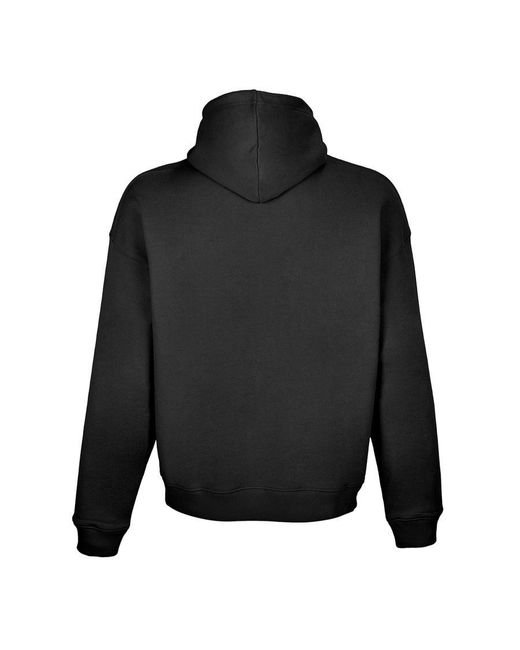 Sol's Black Adult Connor Organic Oversized Hoodie Cotton