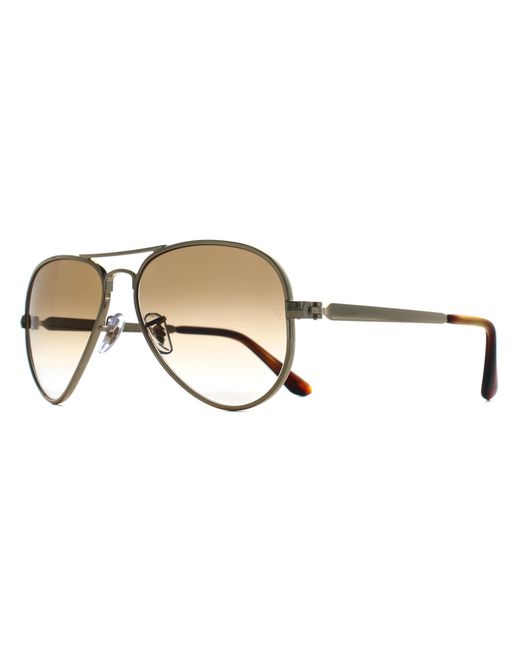Ray-Ban Brown Aviator Arista Gradient Rb3925 Max Metal