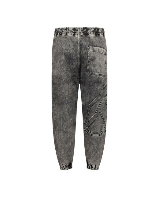 DIESEL Gray D Pint S Track Slim Fit Joggers for men