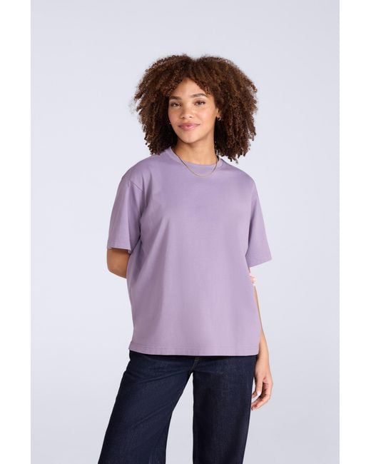Mountain Warehouse Purple 'Idol' T-Shirt Cotton Relaxed Fit Comfy Casual Tee