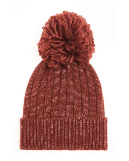 Quiz Red Pom Knit Hat