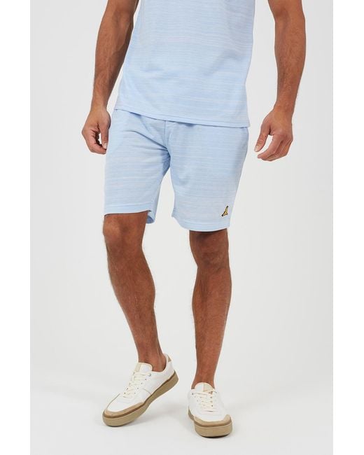 Brave Soul Blue Light Jacquard Shorts for men