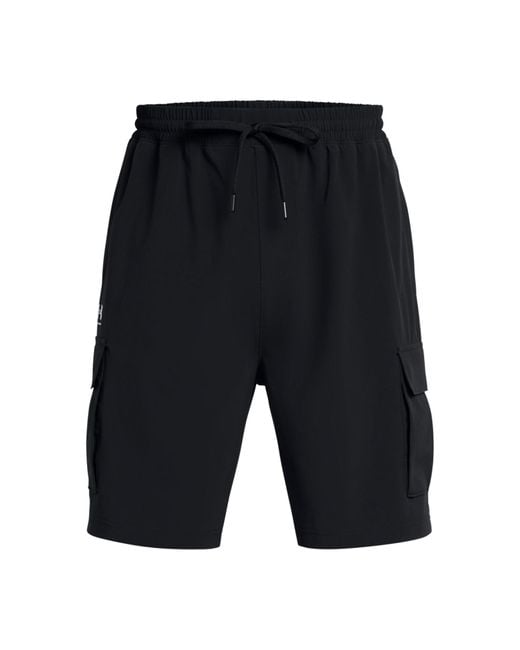 Under Armour Black Vibe Cargo Shorts for men
