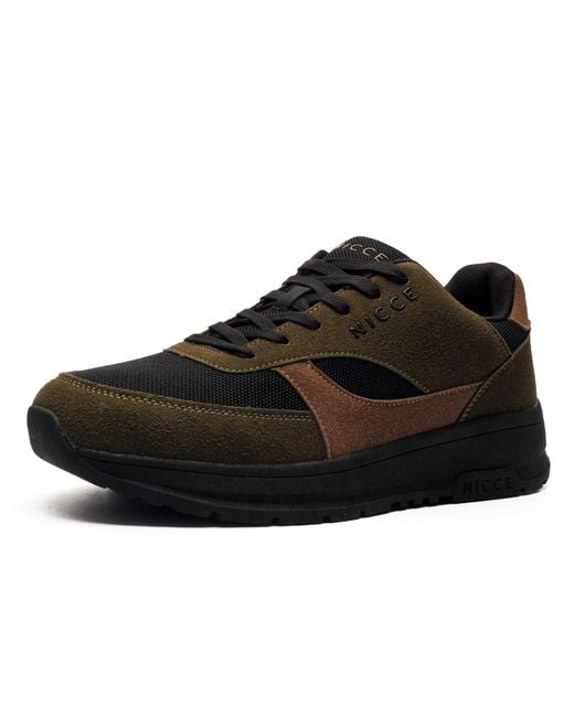 Nicce London Black Robula Trainers for men