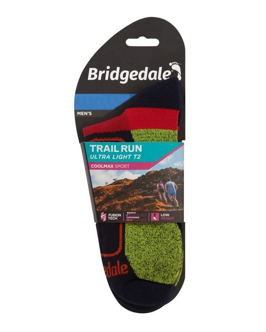 Bridgedale Black Running Ultralight Sport Low Socks for men