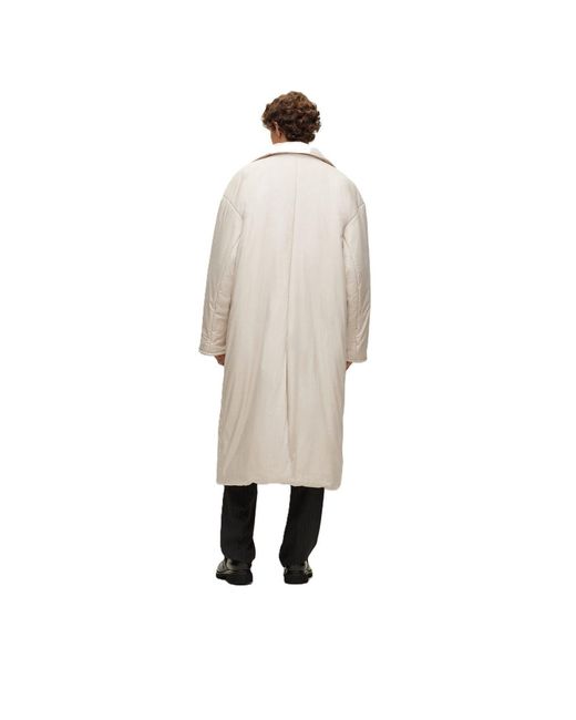Boss Natural Icebreaker Solid Patterned Full Zipper Lapel Collared Coat for men