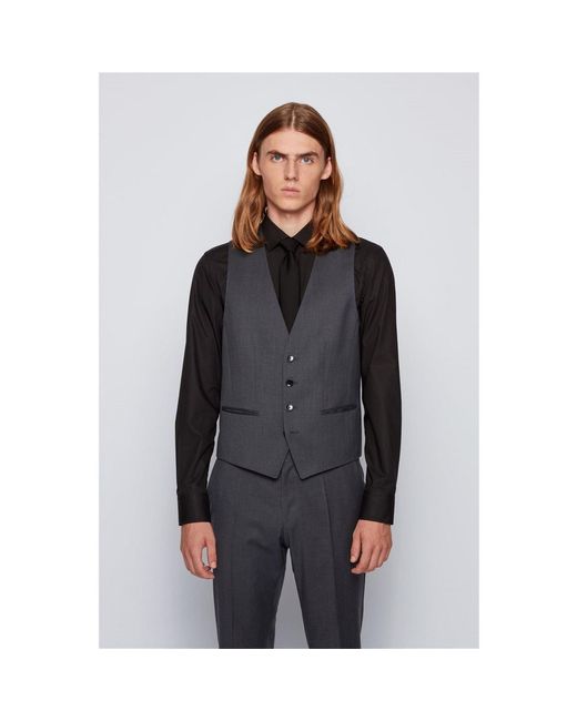 Boss Blue Waistcoat for men