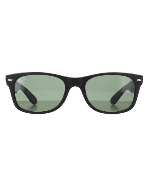 Ray-Ban Black Sunglasses New Wayfarer 2132 622 Rubber Small 52Mm