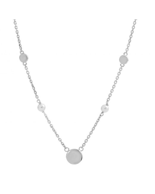 Orphelia White 'Milena' 925 Sterling Set: Chain + Bracelet + Earrings