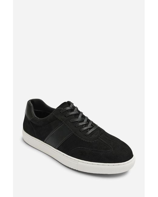 Where's That From Black Clark Low Cut Lace Up Trainers for men