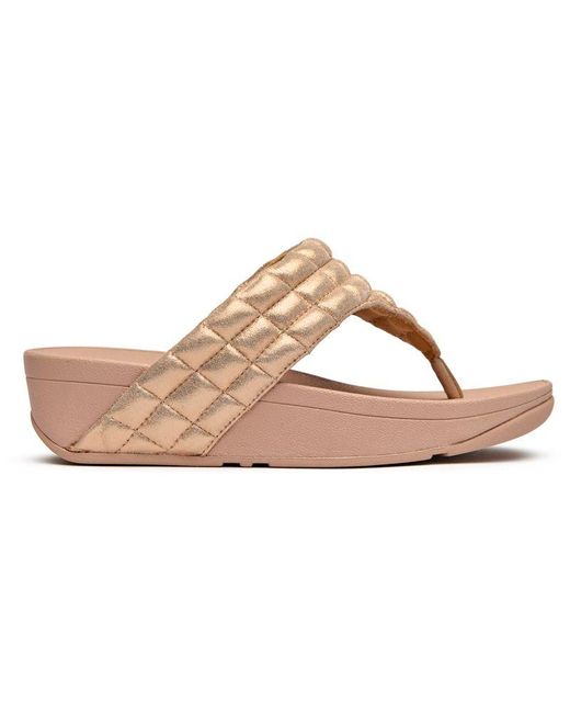 Fitflop Pink Lulu Padded Shimmy Sandals