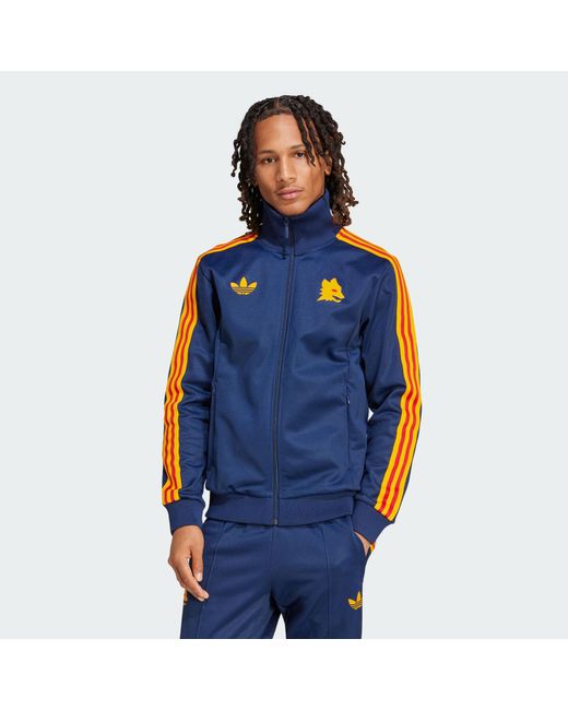 adidas Originals As Roma Bring Back 1993 Track Top in Blue for Men