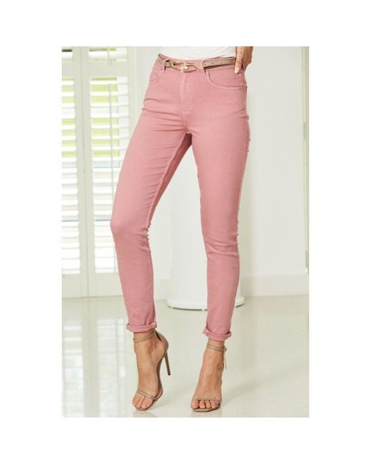 Sosandar Dusky Perfect Skinny Jeans in White Lyst UK