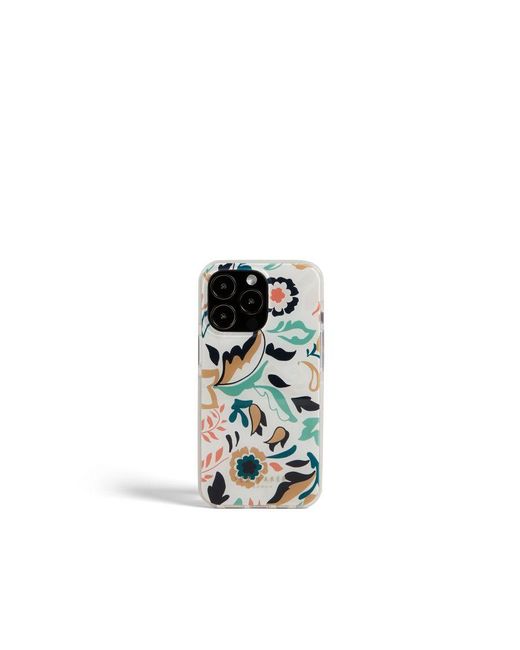 Ted Baker White Lisali Folk Floral Iphone 13 Pro Clip Case