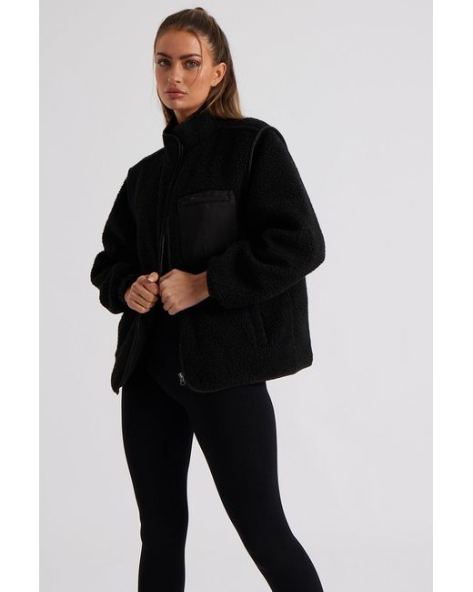 Urban Bliss Black Seamless Maxi Puffer Jacket