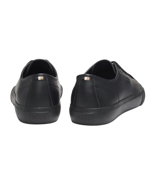 Boss Black Profile Leather Low Sport Trainers for men