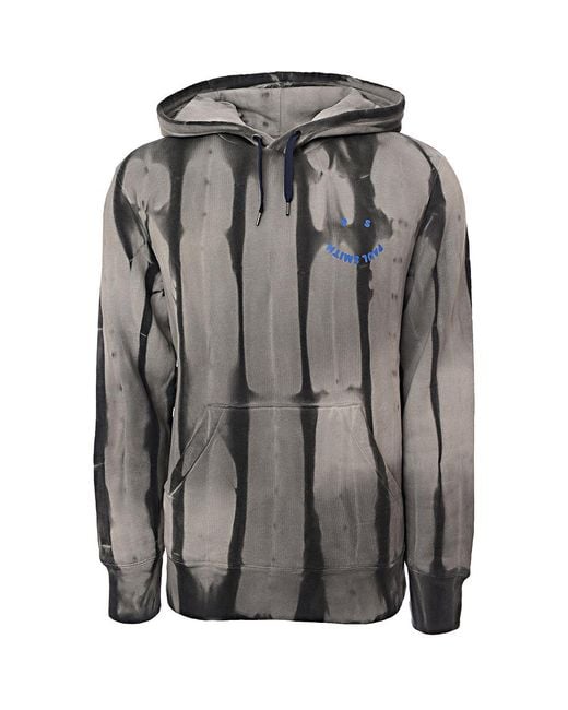 Paul Smith Gray Reg Fit Hoodie Happy Tie Dye for men