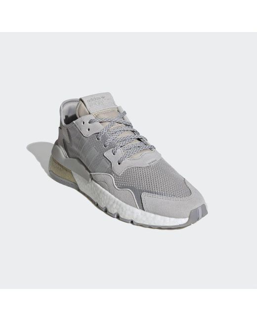 Adidas Originals Gray Nite Jogger Shoes for men