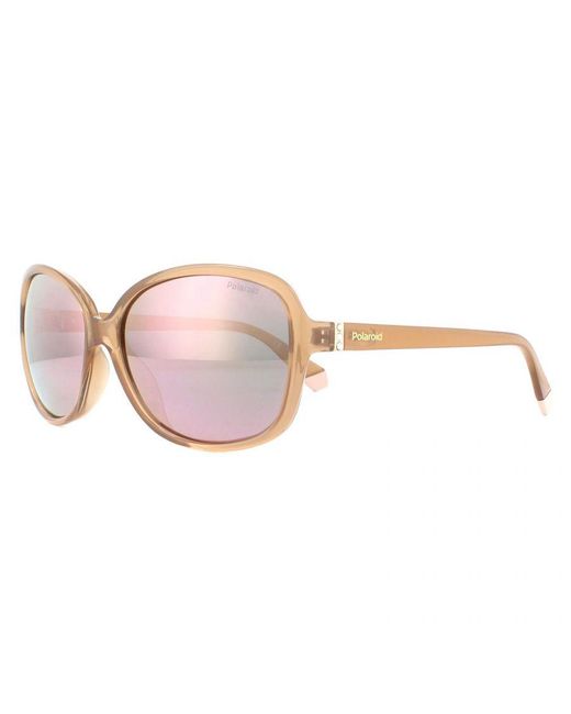 Polaroid Pink Sunglasses Pld 4098/S 35J Jq Rose Mirror Polarised