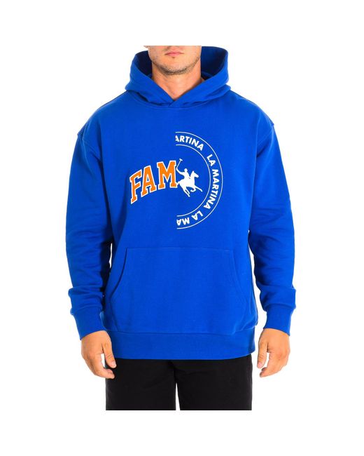 La Martina Blue Hoodie 11M090-Fp533 for men