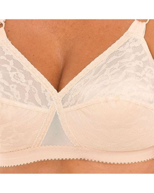 Playtex P0165 Non-Wired And Non-Padded Lace Bra For Natural Bust Support