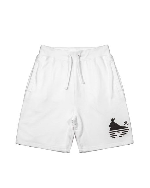Money White Sport Ape Sig Shorts for men