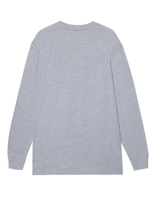 Dickies Gray Luray Pocket Long-Sleeved T-Shirt Cotton for men