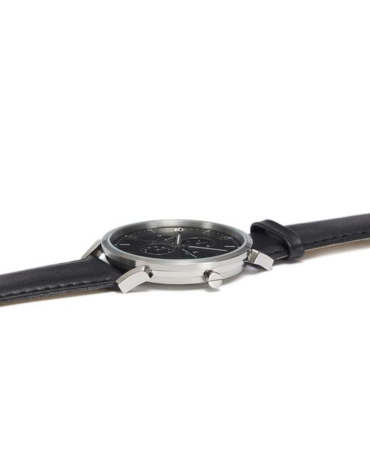 Pierre Cardin Black Pigalle Boulevard Watch Cpi.2023 Leather for men