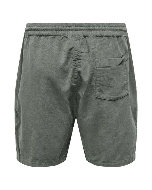 Only & Sons Shorts in het Gray voor heren