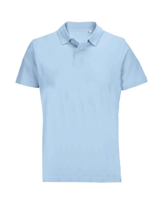 Sol's Blue Adult Pulse Pique Polo Shirt (Sky)