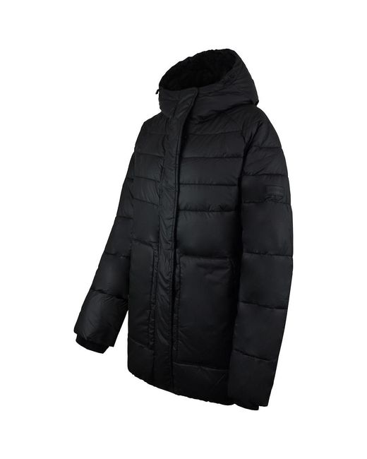 Hunter Black Intrepid Mid Puffer Coat