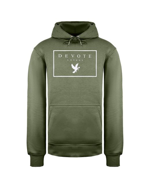 Devote London Green Hoodie for men