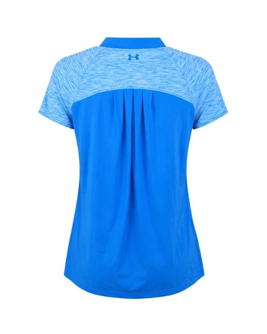 Under Armour Blue Threadborne Edge Polo Shirt