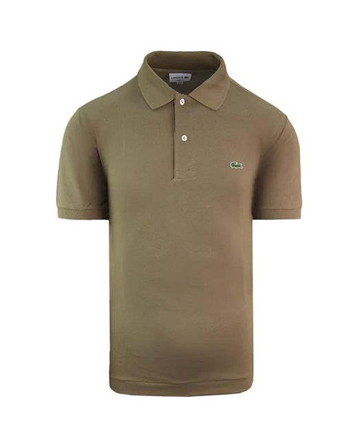 Lacoste Green Classic Fit Polo Shirt Cotton for men