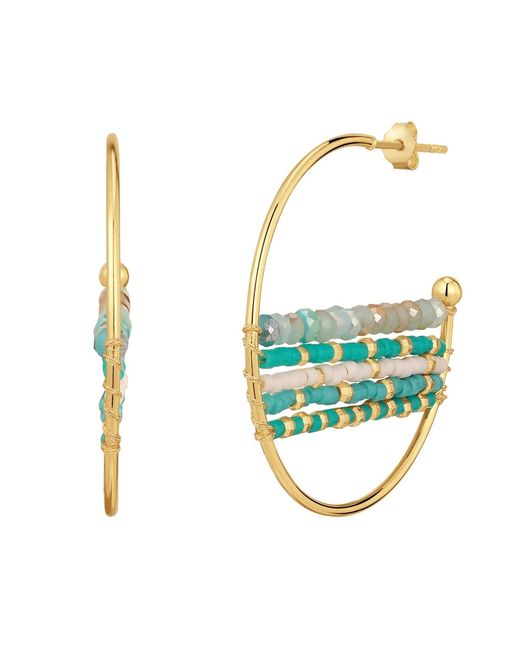 YOKOAMII Blue Brass Earring