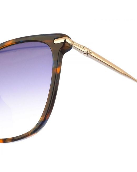 Longchamp Blue Lo660S Butterfly Shaped Acetate Sunglasses