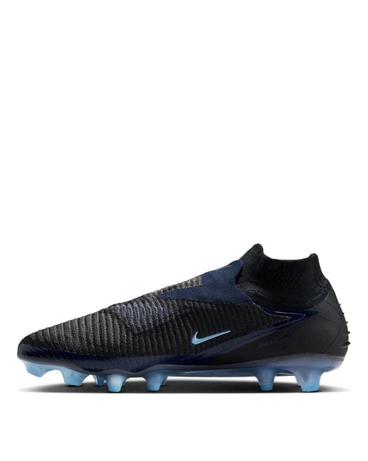 Nike Blue Phantom 6 High Ribbed Flat Sneakers for men