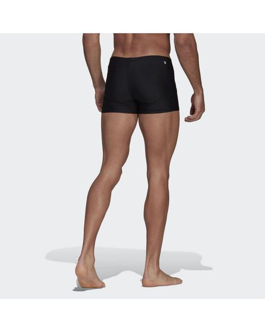 Adidas Originals Black Solid Swim Boxers for men