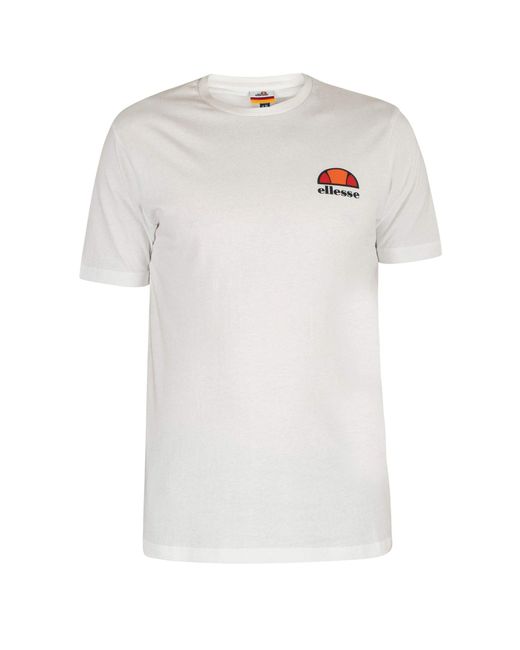 Ellesse White Canaletto T-Shirt Cotton for men