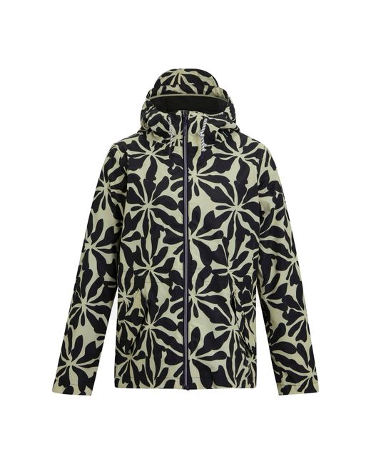 Regatta Black Ladies Bayletta Abstract Floral Waterproof Jacket (Multicoloured)