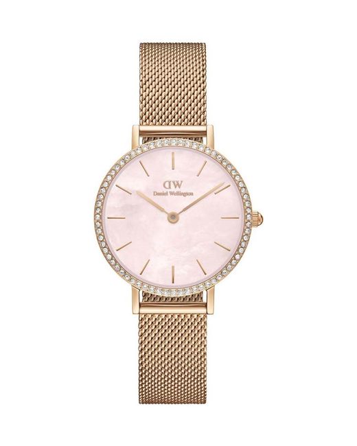 Daniel Wellington Pink Dw00100663 Ladies Petite Lumine 28Mm Watch