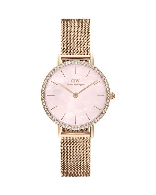 Daniel Wellington Pink Dw00100663 Ladies Petite Lumine 28Mm Watch