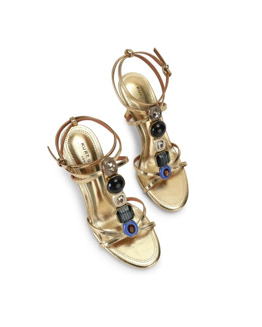 Kurt Geiger Metallic Leather Ophelia Sandal Sandals