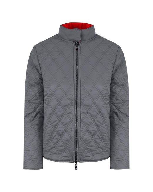 Armani Red Emporio Logo Reversible Jacket