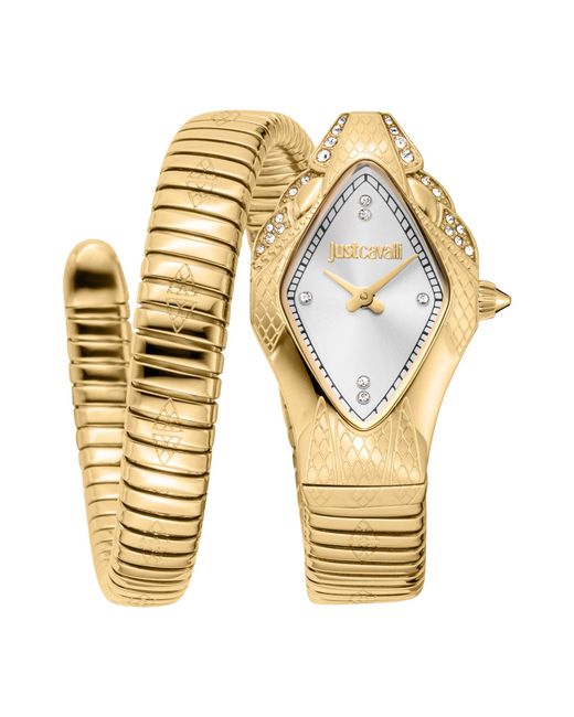 Just Cavalli Metallic Snake 316L Stainless Steel Watch