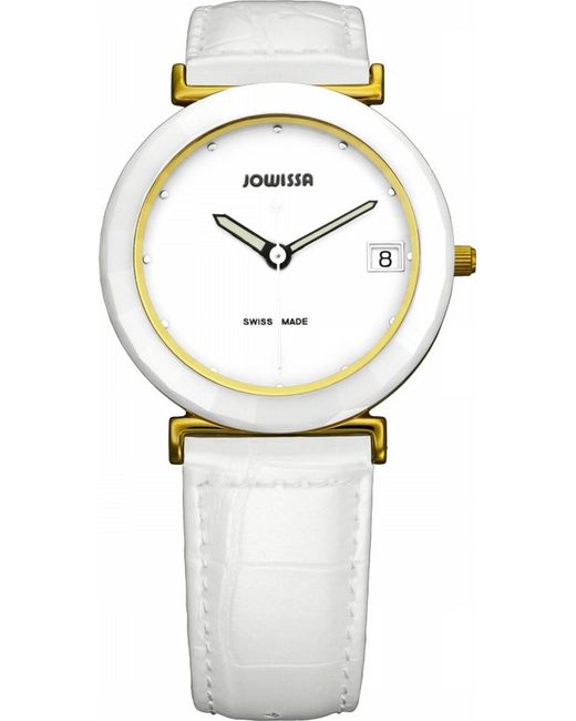 JOWISSA Black Ceramic Classic 'Swhite Watch