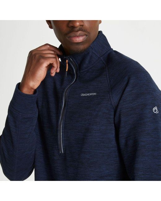 Craghoppers Blue Stromer Half Zip Fleece for men