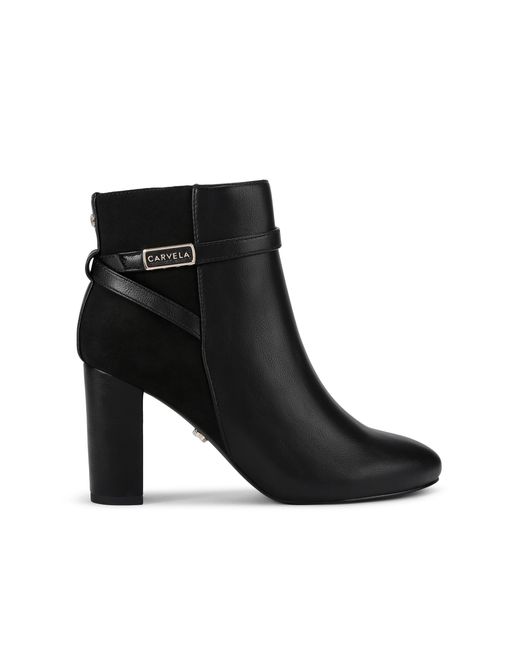 Carvela Kurt Geiger Black Tempt Trim Ankle Boots